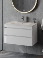 Тумба с раковиной Teymi Laina 80 матовая белая Тумба с раковиной Teymi Laina 80 матовая белая