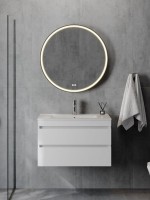 Тумба с раковиной Teymi Laina 80 матовая белая Тумба с раковиной Teymi Laina 80 матовая белая