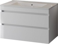 Тумба с раковиной Teymi Laina 80 матовая белая Тумба с раковиной Teymi Laina 80 матовая белая