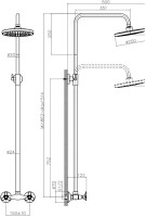 Душевая стойка Rossinka Q Q02-44