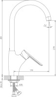 Смеситель для кухни Haiba HB198 HB70198
