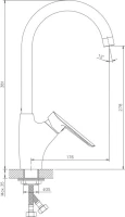 Смеситель для кухни Haiba HB198 HB70198 Смеситель для кухни Haiba HB198 HB70198