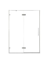 Душевая дверь в нишу Veconi Premium Alassio CH 140x200, профиль матовый хром, стекло прозрачное