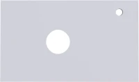 Тумба с раковиной Grossman Флай 80 со столешницей, дуб сонома, белая