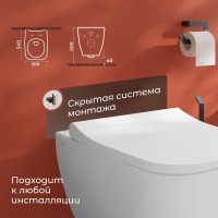 Комплект Унитаз подвесной VitrA Shift 7742B003-0075 белый глянцевый + Крышка Integra Square 191-003-009 с микролифтом + Инсталляция Geberit Duofix UP 320 111.300.00.5 + Кнопка Sigma 01 115.770.21.5 хром + Крепления 111.815.00.1 к стене + Звукоизоляция