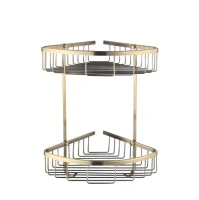 Полка Rose RW12Q угловая, двойная, бронза Полка Rose RW12Q угловая, двойная, бронза