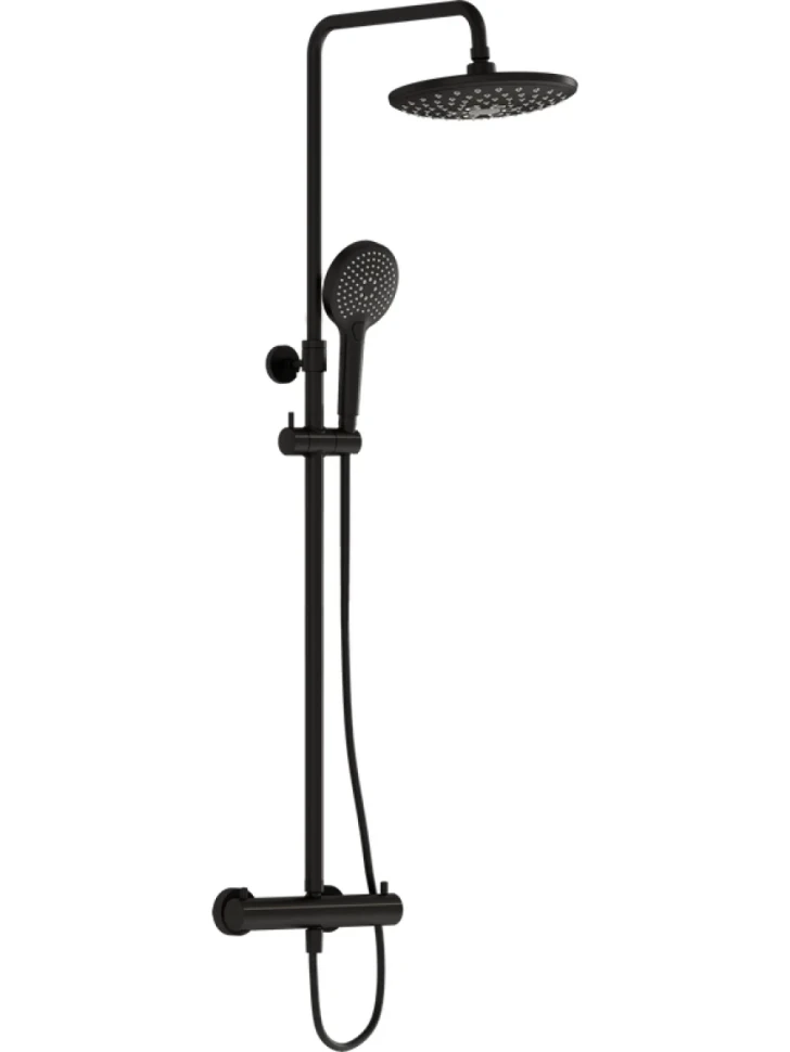 Душевая стойка VitrA AquaHeat A4720536EXP матовая черная