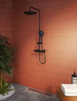 Душевая стойка VitrA AquaHeat A4720536EXP матовая черная Душевая стойка VitrA AquaHeat A4720536EXP матовая черная