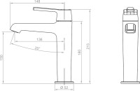 Смеситель для раковины RGW Shower Panels SP-301B черный