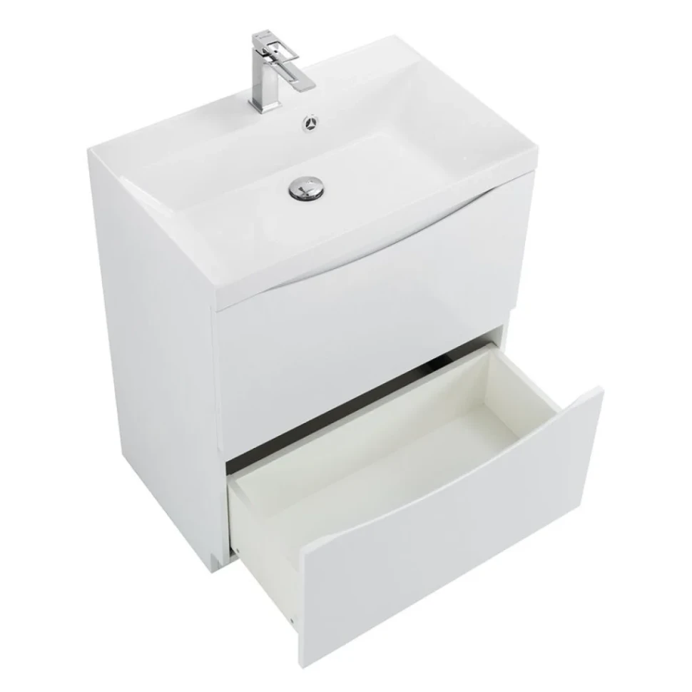 Тумба с раковиной BelBagno Marino 70 напольная, bianco lucido