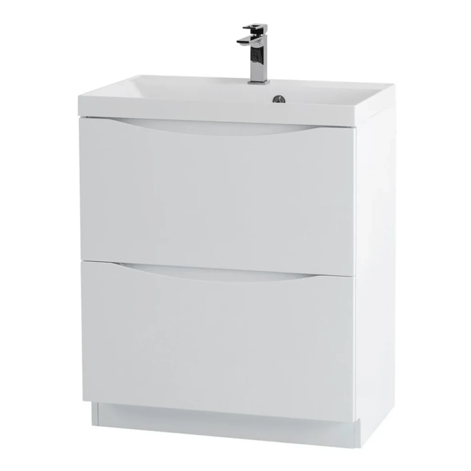 Тумба с раковиной BelBagno Marino 70 напольная, bianco lucido