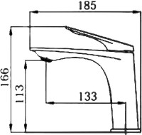 Смеситель для раковины Haiba HB10816 хром