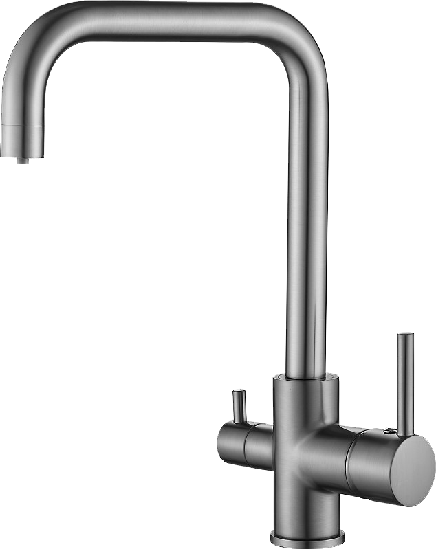 Смеситель для кухни BELZ B76802-3 вороненая сталь