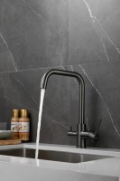 Смеситель для кухни BELZ B76802-3 вороненая сталь