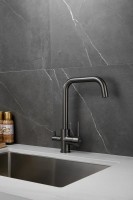 Смеситель для кухни BELZ B76802-3 вороненая сталь