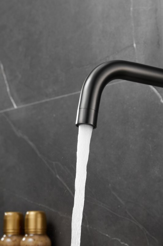 Смеситель для кухни BELZ B76802-3 вороненая сталь