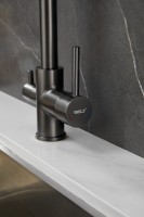 Смеситель для кухни BELZ B76802-3 вороненая сталь