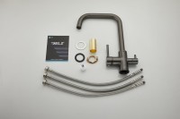 Смеситель для кухни BELZ B76802-3 вороненая сталь