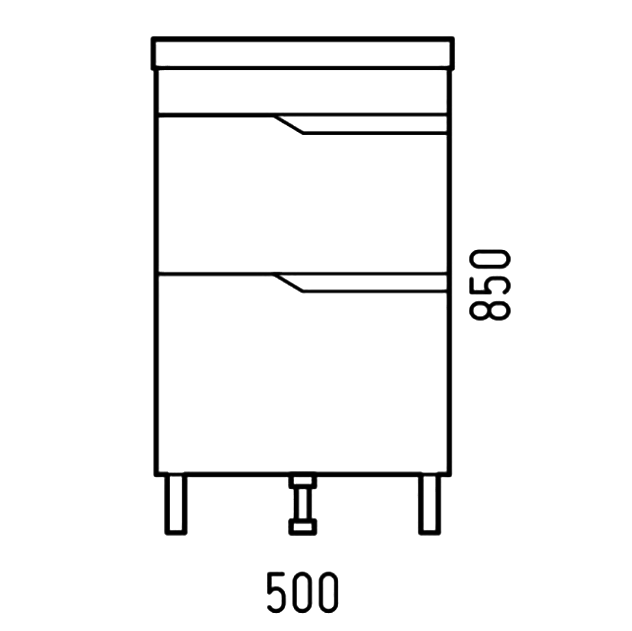 Мебель для ванной комнаты Corozo Теона Z2 50 белая