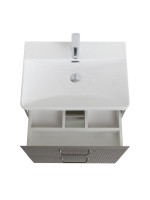 Тумба с раковиной BelBagno Due 60 ручки матовый атласный никель, сатин