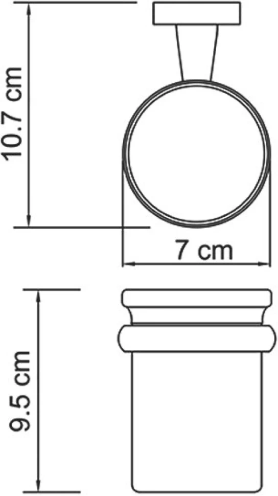 Набор Стакан Wasserkraft Lippe K-6528 + Дозатор K-6599