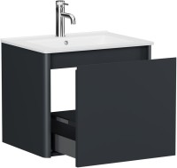 Тумба под раковину без столешницы Allen Brau Gravity 60 1 ящик, матовый антрацит