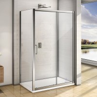 Душевой уголок Good Door Neo WTW+SP 130х80 см + очиститель для стекол