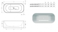 Акриловая ванна Kolpa san Pandora 170x75