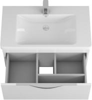 Тумба под раковину Owl 1975 Sjel подвесная, белый лак, 80