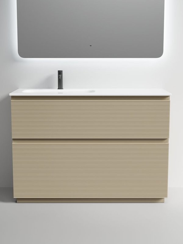 Мебель для ванной комнаты Sancos Folk Floor 120 левая напольная, капучино, раковина CN7020