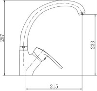 Смеситель для кухни Fashun A4166 хром