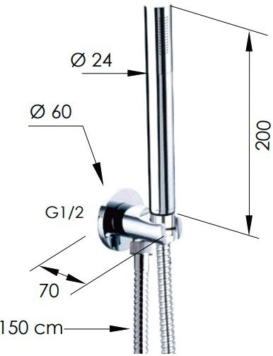 Душевой гарнитур Remer 337M317MM