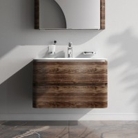 Тумба с раковиной AM.PM Sensation 80 подвесная, орех