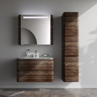 Тумба с раковиной AM.PM Sensation 80 подвесная, орех