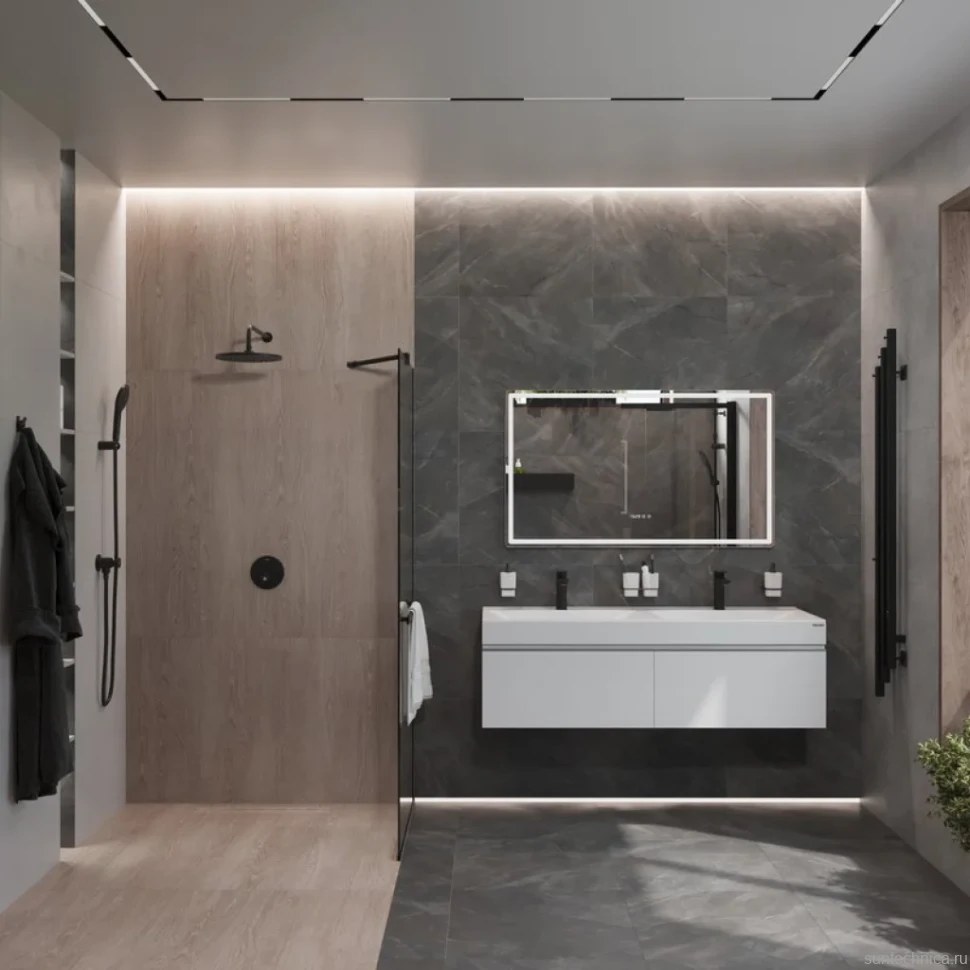 Тумба с раковиной Velvex Pulsus 140 подвесная, белая