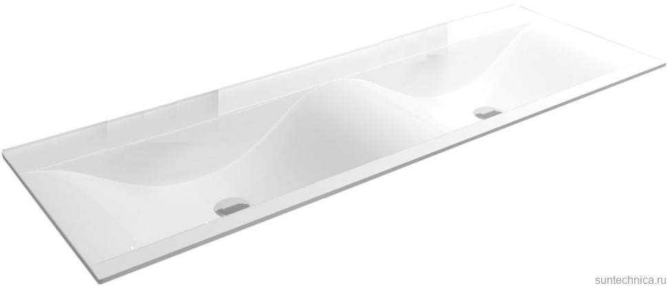 Тумба с раковиной Velvex Pulsus 140 подвесная, белая