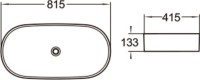 Накладная раковина SantiLine SL-1079