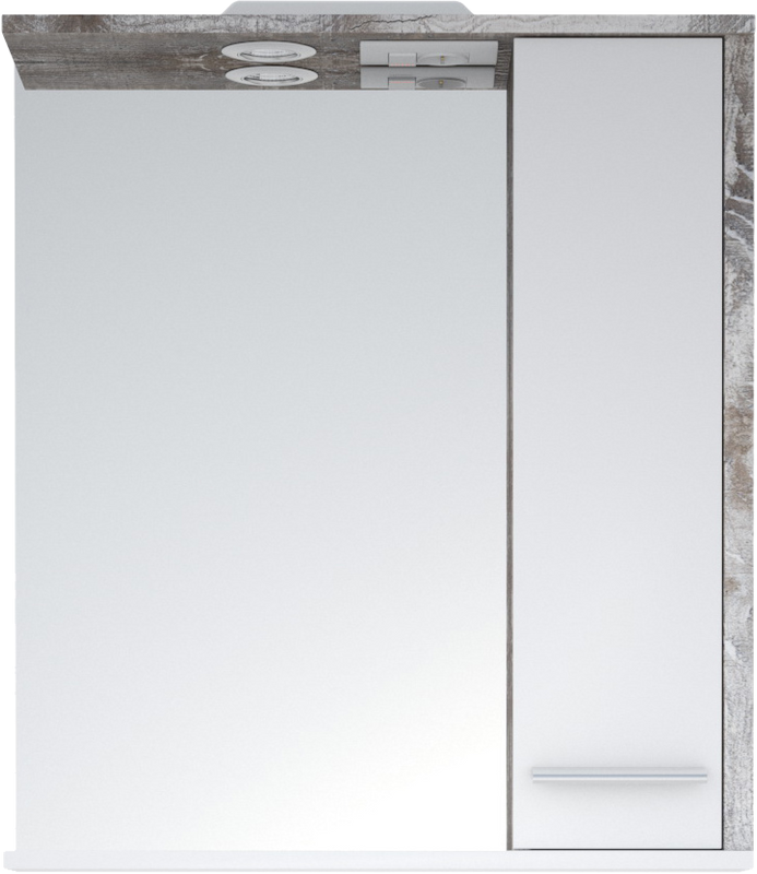 Зеркало Corozo Лорена 75 R антик, с подсветкой