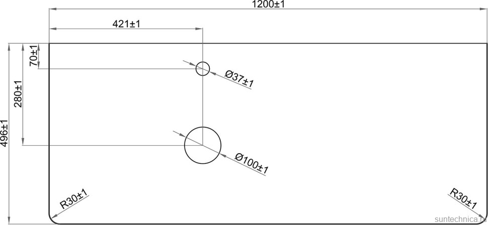 Тумба под раковину со столешницей Misty Роял 120 черная
