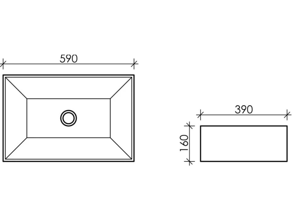 Накладная раковина Ceramicanova Element CN5013