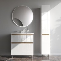 Тумба с раковиной AM.PM X-Joy 80, напольная, белый глянец