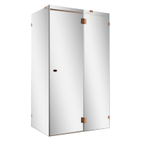 Душевой уголок Wasserkraft Paar 88H07R-MR 120х90 см, стекло зеркальное, фурнитура розовое золото