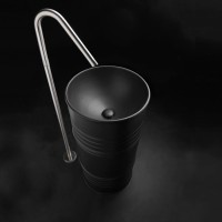Раковина Kerasan Artwork Barrel 4742K31 45 см, черная матовая