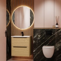 Мебель для ванной комнаты La Fenice Tesoro 60 дуб небраска натуральный