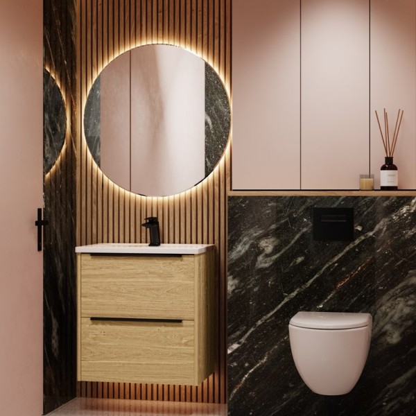 Мебель для ванной комнаты La Fenice Tesoro 60 дуб небраска натуральный