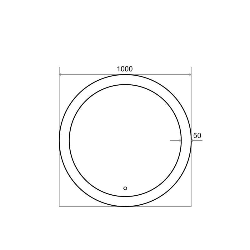 Зеркало круглое Alavann Solis 100 с подсветкой