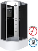 Душевая кабина Niagara Classic NG-2510-14RBKTG 120х80 см, без крыши, с гидромассажем и тропическим  душем