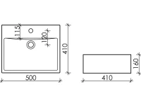 Накладная раковина Ceramicanova Element CN6040