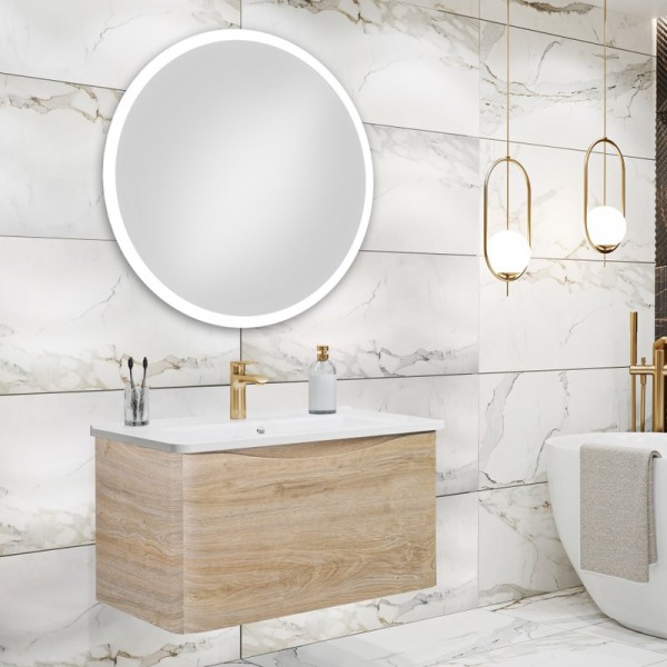 Мебель для ванной комнаты Runo Тоскана 80 светлое дерево