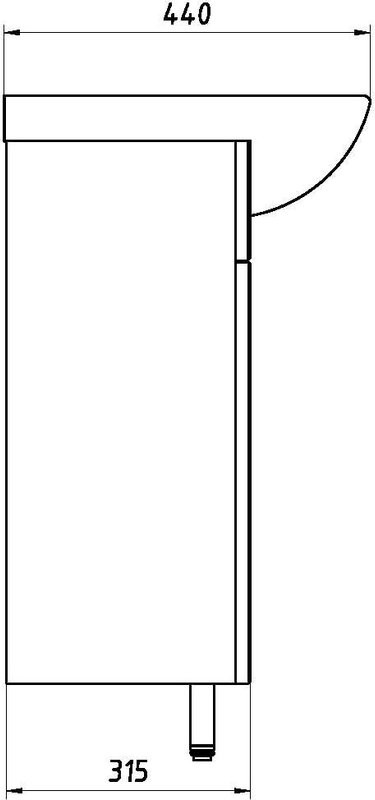 Тумба с раковиной ASB-Mebel Мессина 60/2